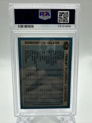 1981-82 Topps Wayne Gretzky Edmonton Oilers Team Leaders #52 back